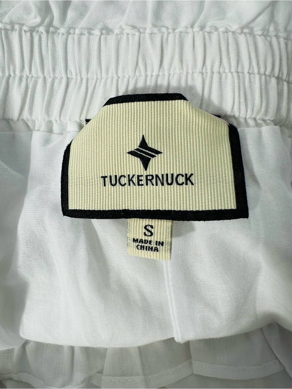 Tuckernuck  Seersucker Prado Maxi Skirt White Small Coastal Resortwear Classic - Picture 7 of 7